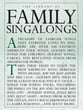 Library of Family Singalongs piano sheet music cover